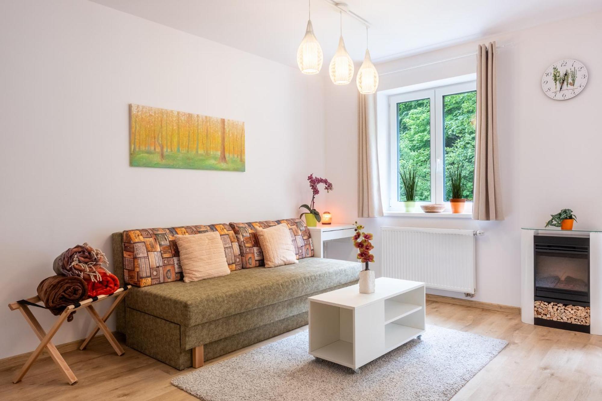 Forest Apartment With Sauna Jachymov Bagian luar foto
